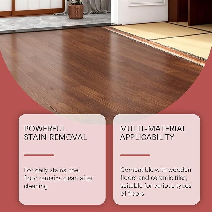 5 in 1 Floor Cleaner, Stain & Odor Remover Floors Cleaners, Power Clean Multi-surface Floor Cleaner for Solid Wood Floor and Ceramic Tiles (3, 100ml/3.52oz)