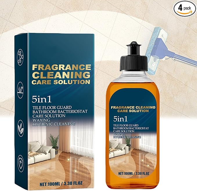 2026 New 5 In 1 Floor Cleaner, Fast-Drying Fragrance Cleaning Care Solution, Multi-Surface Floor Cleaner Stain & Odor Remover Floors Cleaners, Restore Hardwood Floors Shine (1Pc)