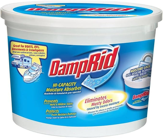 DampRid FG50T Hi-Capacity Moisture Absorber, 4-Pound Tub Pack of 3