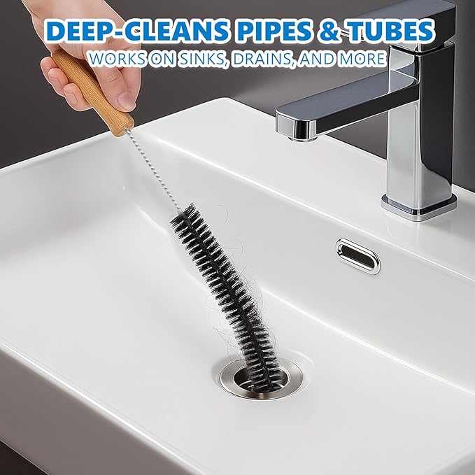 Dryer Lint Brush Vent Cleaner Lint Trap Cleaning Tool Dryer Vent Brush Long Flexible with Wood Handle 27.95Inches Medium Size for Dryer Vent Cleaning DIY Enthusiasts Homeowners (1, PCS)