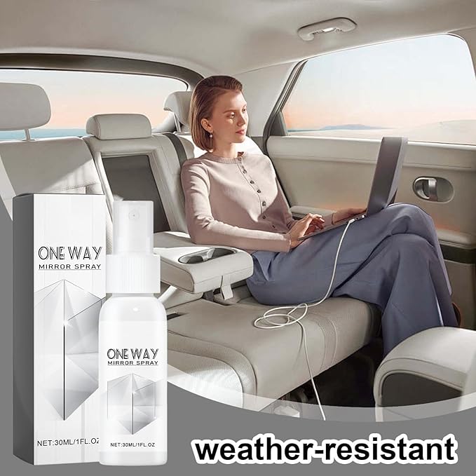 Glass Cleaner - Anti Fog Mirror Spray Solution, Windshield Stain Removal Liquid with Clear Vision Formula Protection, Quick Wipe Cleaning Function, Ideal for Car Bathroom Kitchen Surfaces