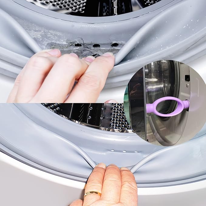washing machine door prop,prevent holdy moldy Helps your Washer Dry Properly to Prevent Odors (dark grey) (Purple;)