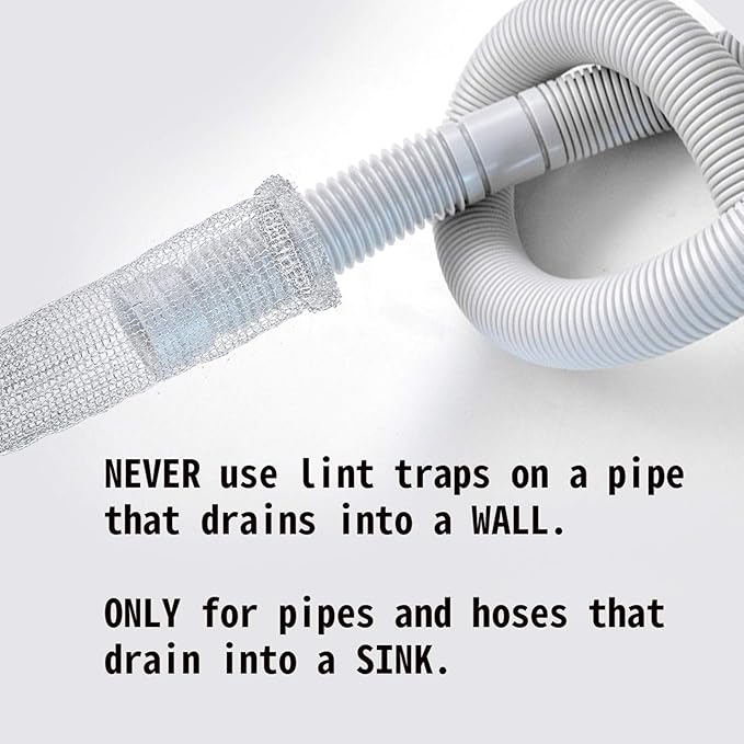 48 PCS Lint Traps Washing Machine Lint Trap Stainless Steel lint Snare Traps Laundry Mesh Washer Hose Filter Washing Machine Lint Snare, Lint Traps Hose Screen Filter Catcher with 48 Nylon Cable Ties