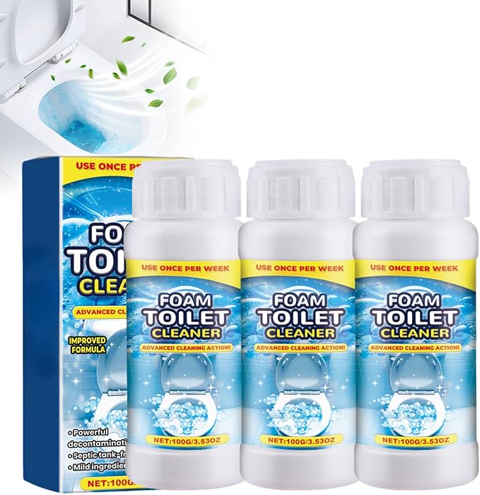 Eadwe Foam Toilet Cleaner, 2025 Upgrade Toilet Bowl Cleaner, Advanced Bathroom Cleaner for Home, Non-Toxic Toilets Cleaning Powder with Families (3)