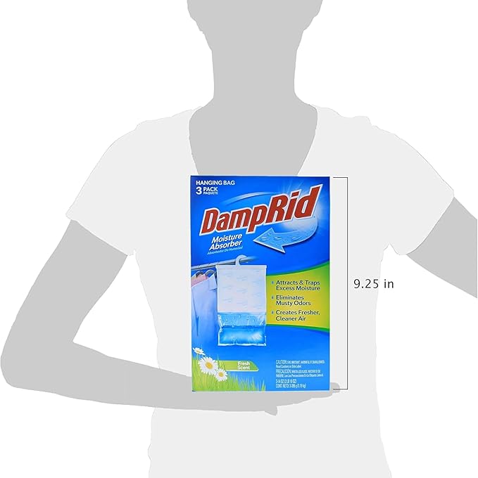 Damprid, Moisture Absorber Absorbedor De Humedad, 15.4 Ounce, 3 Count