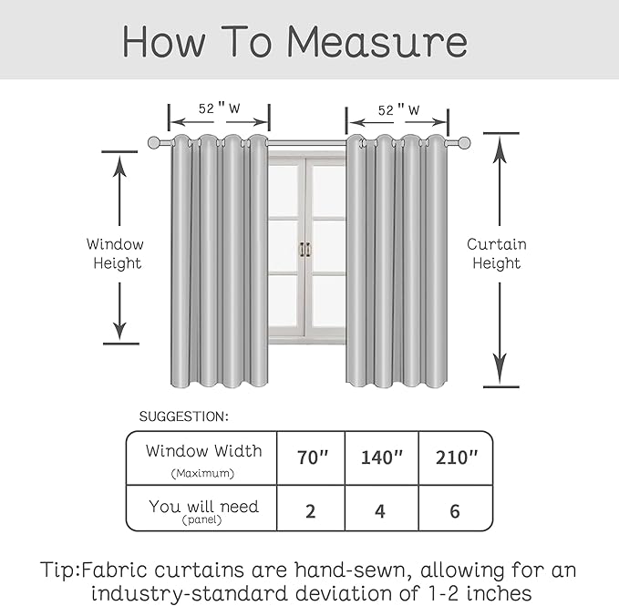 LAMIT Linen Curtains 54 inch Length 2 Panels for Living Room, Light Filtering Linen Sheer Curtains Grommet Vintage Damask Flower Pattern Window Drapes for Bedroom, 52 x 54 Inch, Taupe