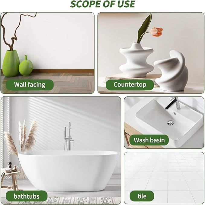 450ml Black Spray Tub and tile Paint,Bathroom Wallpaper,Bathtub and Tile Spray Ceramic Glass Window Privacy,Electrical appliances,ceramic flowerpot Paint, Kitchen countertop Tile Refinishing Kit, for Porcelain Fiberglass Ceramics, DIY Countertop Paint ...