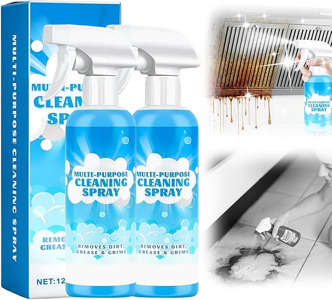 Eadwe Multifunctional Powerful Spray Kitchen Foam Cleaner, 2026 New Multi-Purpose Cleaning Spray, Easy-To-Use Grease Remover For Kitchen, Fast-Acting Tile Cleaner For Families (2)