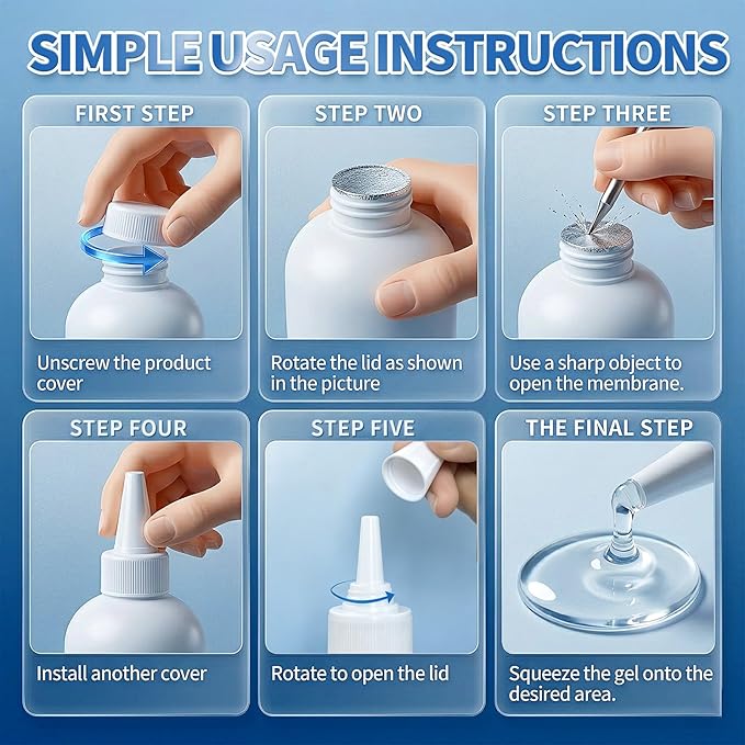 Active mold stain remover gel, heavy-duty remover, multi-purpose cleaner, suitable for tile floor grout, bathroom shower glass, sealant, front-loading washing machine sealant cleaner, etc 6.76 fl oz.