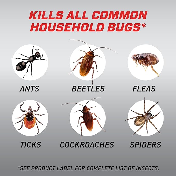 Ortho Home Defense Max Indoor Insect Barrier Refill - Bug Killer Spray Refill, Kills Ants, Roaches, Spiders, Fleas and Ticks, 1 gal.