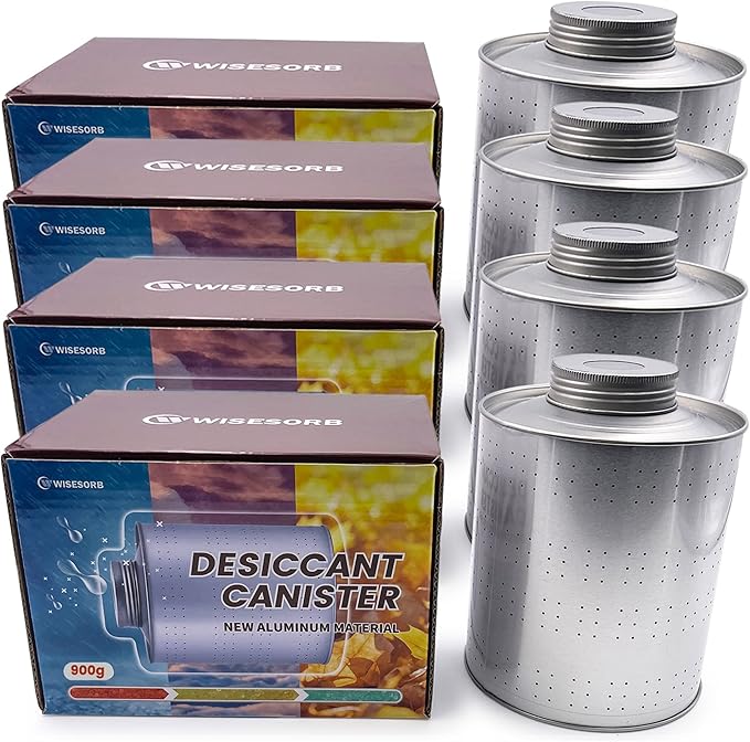 Wisesorb 900 Gram 4 Pack Dehumidifiers for Home, Rechargeable Gun Safe Dehumidifier, Gun Safe Accessories 2 LBS Dehumidifier for Basement, Closet, Garage, Safe, Car, Moisture Absorbers Desiccants