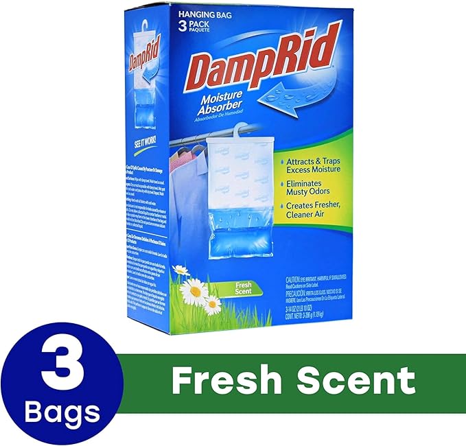 Damprid, Moisture Absorber Absorbedor De Humedad, 15.4 Ounce, 3 Count