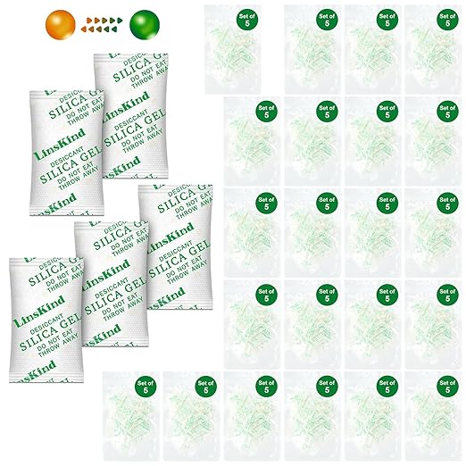 2 Gram [100 Packets] Food Grade Silica Gel Packets, Moisture Absorbers for Moisture Control - Protects Items from Moisture Damage