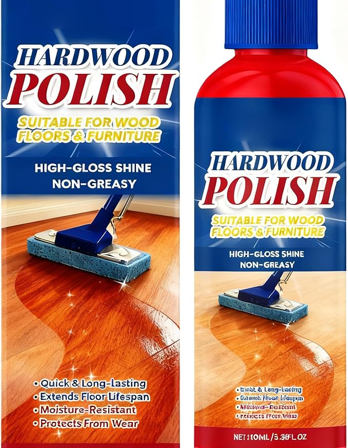 Hardwood Floor - Wood Restore Cleaner, Natural Floor Liquid with Shine Formula, 100ml with Easy Apply, Wood for Bedroom Entryway Living Room, Apartment Cabinet for Table