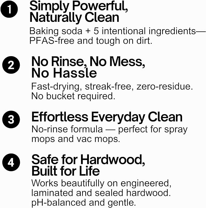 Quick Shine Hardwood Floor Cleaner Daily Care 24oz, 6Pk | Naturally Cleans Dirt & Scuff Marks | Dirt Dissolving, Streak Free, No Rinse & Ready to Use | Spray, Wipe, Done! | Safer Choice Cleaner