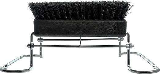 SPARTA Boot and Shoe Cleaning Brush 16.5" x 14.75" x 7", 6 lbs with Scraper for Heavy-Duty Dirt and Mud Remover at Homes, Farms, and Worksites, Polypropylene (Pp), Black