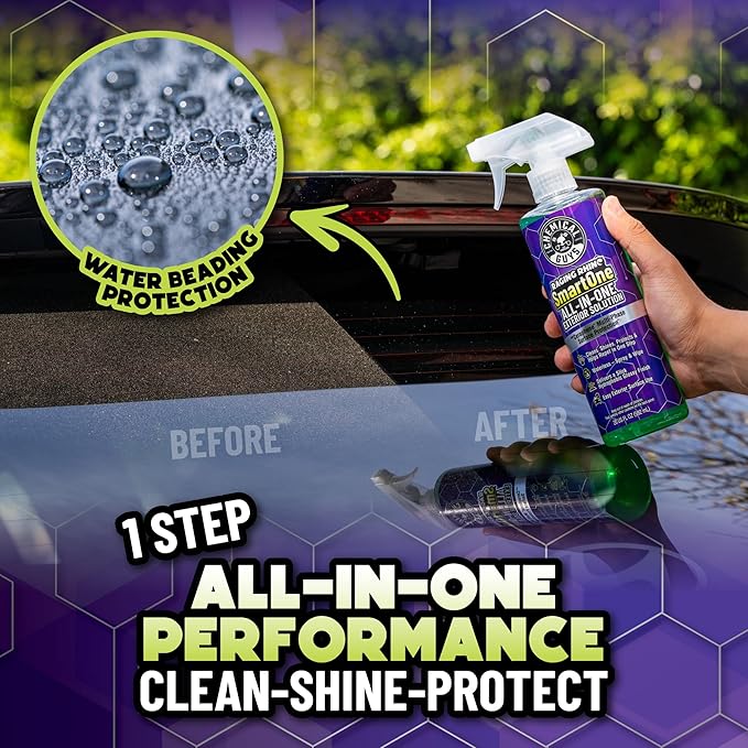 Chemical Guys Raging Rhino Waterless Car Wash And Quick Detailer Spray (20 Fl Oz) With Total Interior Cleaner (16 Fl Oz) & 3 Premium Microfiber Towels - 5 Items