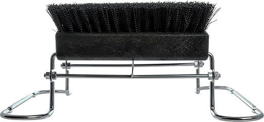 SPARTA Boot and Shoe Cleaning Brush 16.5" x 14.75" x 7", 6 lbs with Scraper for Heavy-Duty Dirt and Mud Remover at Homes, Farms, and Worksites, Polypropylene (Pp), Black