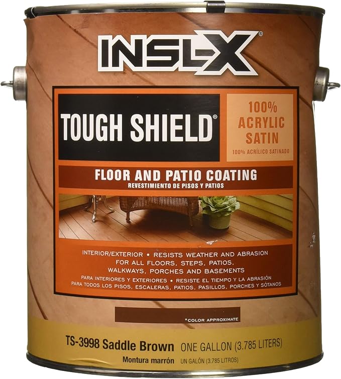 INSL-X PRODUCTS TS3998099-01 Tough Shield Acrylic Floor/Patio Coating, 1 Gallon (Pack of 1), 128 Fl Oz