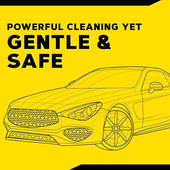 Meguiar's Hot Rims Black Wheel Cleaner, Deep Foaming Gel Specially Formulated to Effectively Clean Matte, Gloss, Satin, and Chrome Black Wheels, 24 Oz Spray Bottle