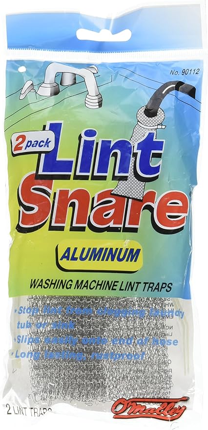 O'Malley 90112 Lint Snare Aluminum Washing Machine Lint Traps 2 (1 Pack of 2)