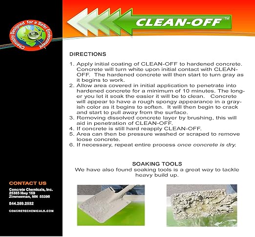CLEAN-OFF Liquid Concrete Remover 1 gallon