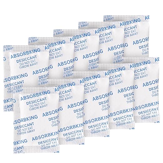 Absorbking Desiccant Packs – 2 Gram 500 Packs Moisture Absorbers, Food Grade Desiccant with Color Indicating, Premium Desiccant Packs for Storage, Great for Spices, Foods, Electronics, Jewelry