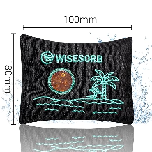 Wisesorb 40 Gram Gun Safe Dehumidifier Camouflage, Rechargeable Desiccant Canister Dehumidifier Bags, Reusable Silica Gel Packets Moisture Absorbers for Car, Bathroom, Basement [10 Pack]
