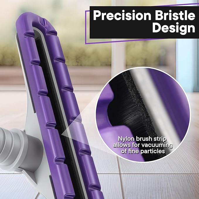 Replacement Floor Tool Compatible with Proteam E-Z Glide Backpack Vacuums 10 QT & 6 QT, Upgraded 14" Hard Surface Floor Tool for Commercial Cleaner Cleaning Brush (Nylon Brush, Purple Gray)
