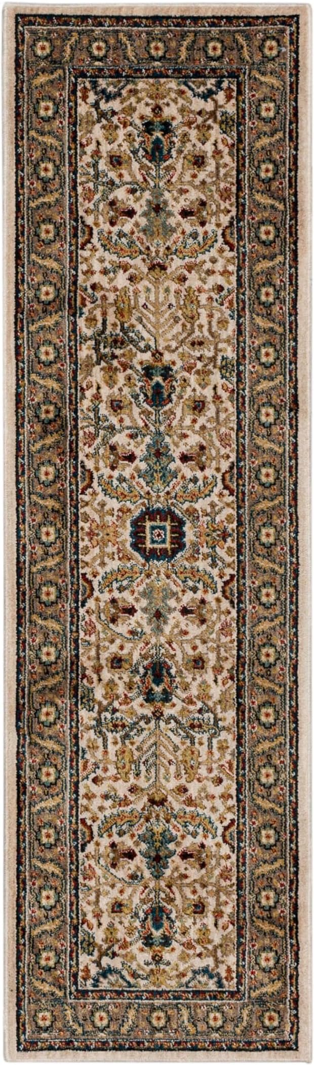 Mohawk Home Celine Traditional Ornamental Off White 2' X 7' Area Rug Perfect for Living Room, Dining Room, Office, Kitchen, Entryway, Hallway