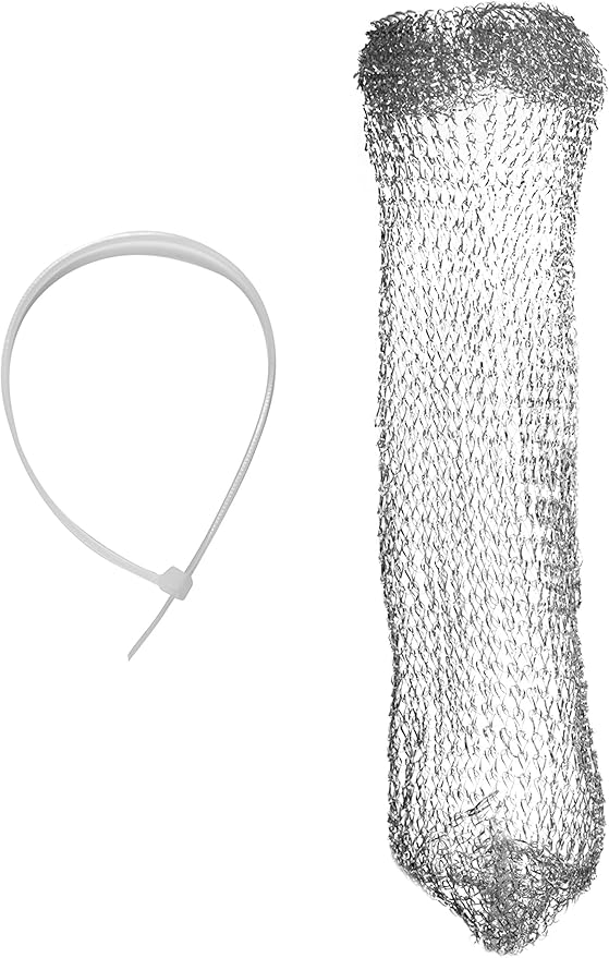 SCRUBIT 12 Premium Lint Traps with 12 Long Lasting Ties for Washing Machines - Light Aluminum Lint Trap Snare Laundry Mesh Washer Hose Filter - Won't Rust, Easy Installation,