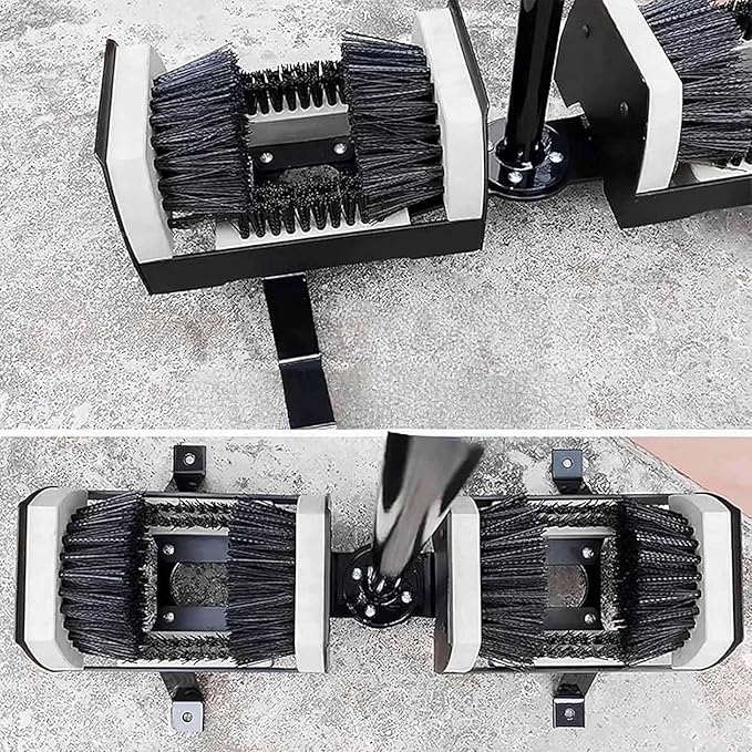 Foot Mud Boot Scrubber Standing Ergonomic Handle Shoe Cleaner for Wet Dirt Muck, Anti-Slip Base, Ideal for Farming, Gardening, Outdoor Work Entryways