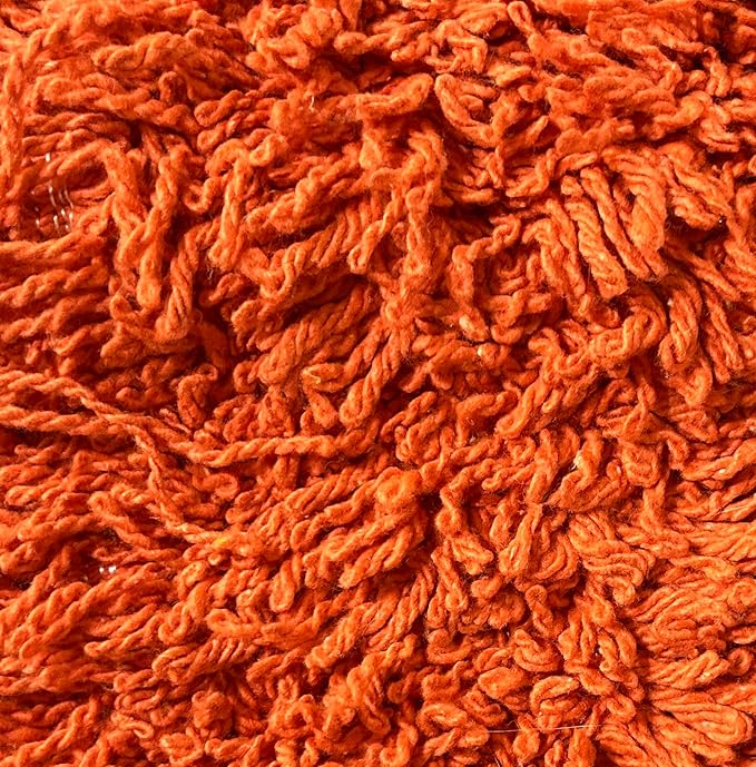 Ultimate Dust Mop Kit: Industrial-Grade Performance, Heavy-Duty Frame, Telescopic Handle - Orange 60 Inch