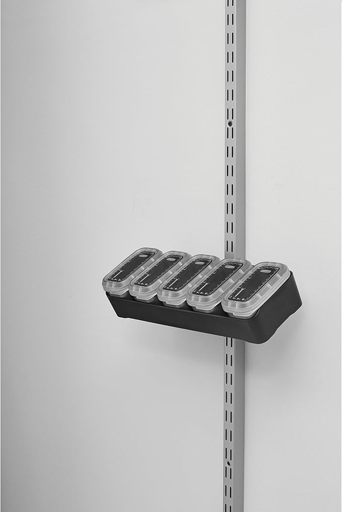 Rubbermaid FastTrack Rail Bench Blox Kit, Garage Organization System for Tools, Cleaning Supplies, Space Saving