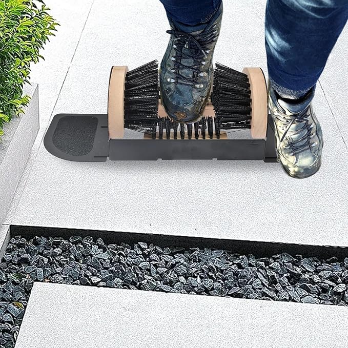 Boot Scraper, Boot Mud Cleaning Scraper, Heavy Duty Shoe Cleaning Brush for Outdoor Mud Snow Farm Camping Entryway Dirt Porch Entrance Home, Keeps Shoes and Boots Clean, Sturdy Outdoor Accessory