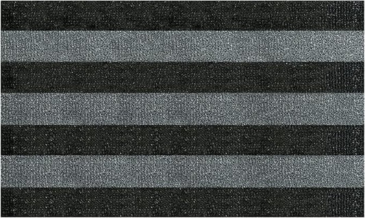 CLEAN MACHINE 10376917 Astroturf Dirt Trapper Doormat, 35.5" x 59.5", Patio Stripe Charcoal