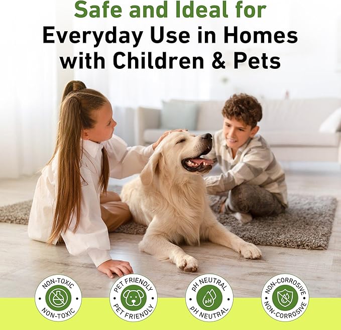 Creative Scents Multipurpose Enzyme Cleaner & Odor Remover | Super Concentrated for Floor, Carpet, Drain | Pet Urine Odor Eliminator | Enzyme Cleaner for Cat Urine & Dog Poop | 1 Gallon - Lemon Breeze