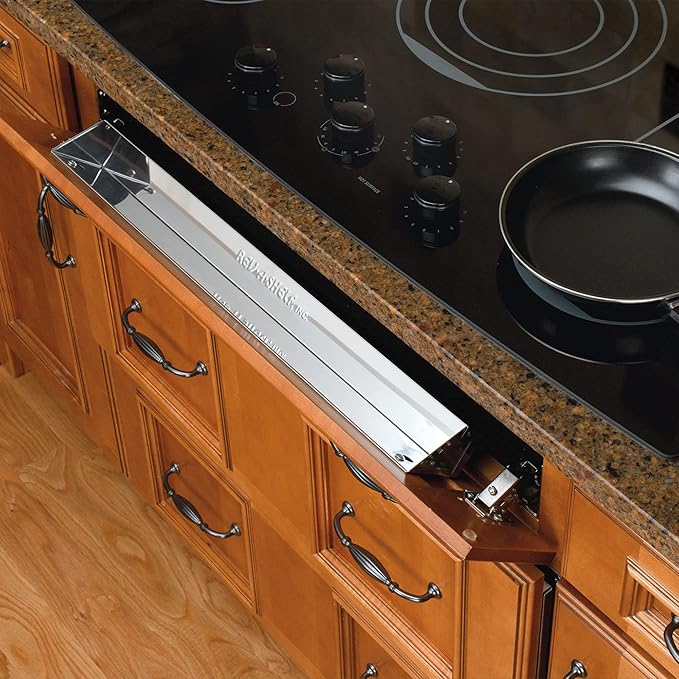 Rev-A-Shelf 25" Stainless Tip-Out Tray With Hinges for Kitchen Cupboard