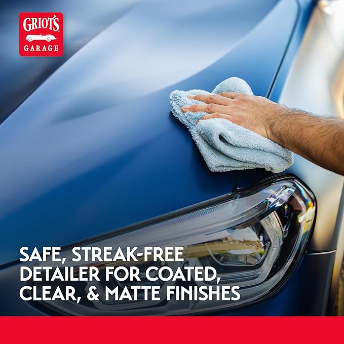 Griot's Garage Silicone-Free Detailer, Car Exterior Cleaner, Lubricated, Body-Shop Safe Auto Detail Spray for All Paint Finishes, 22oz, 10928