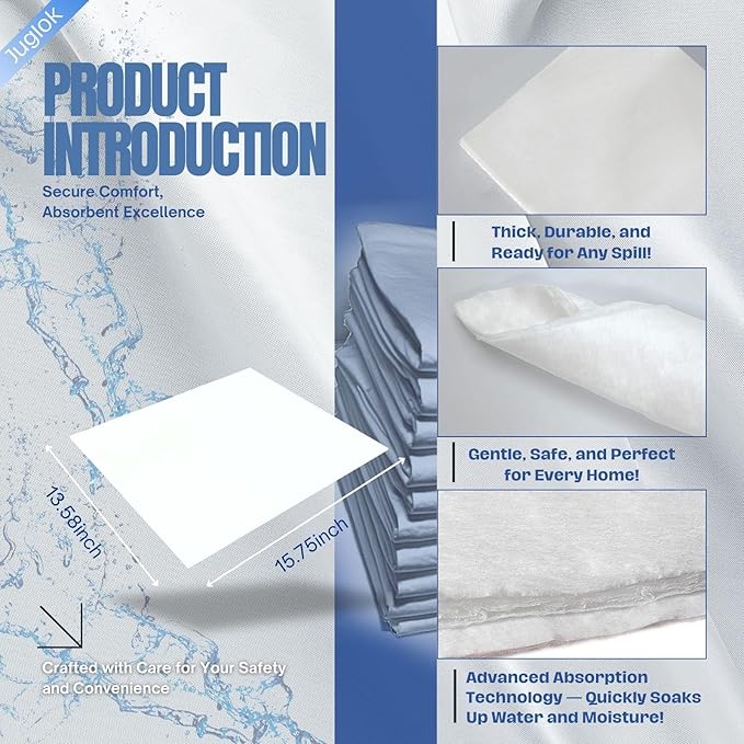 20 Pcs Water Absorbent Mats - 13.8" x 15.8" Reusable Water Absorbing Pads for Home, Kitchen, Garage, and Basement - Hand-Wringable Quick-Dry Water Absorbers (1 Pack, 20 Pcs)