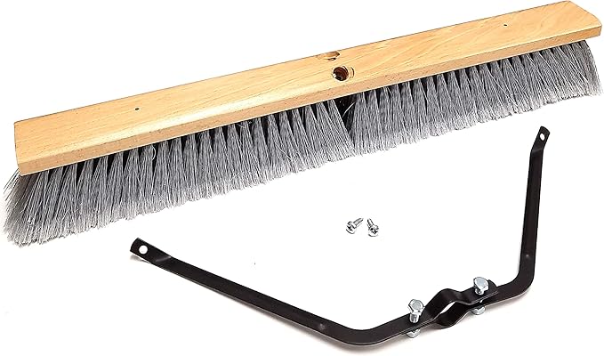 24” Smooth-Surface Push Broom Head with Broom Brace