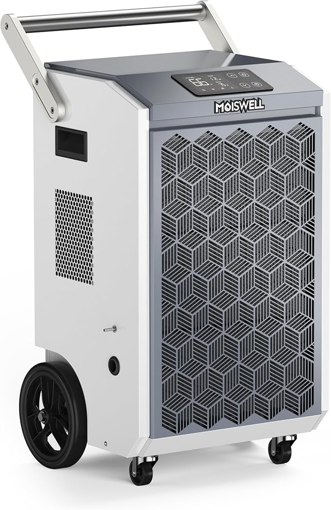 200 Pints Commercial Dehumidifier with Pump and Drain Hose for Basements, Heavy Duty Commercial Grade Dehumidifiers for Large Spaces, Warehouse, Industry Water Damage Unit, Auto Defrost