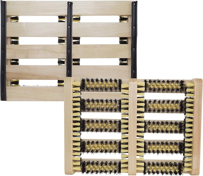 Boot and Shoe Cleaner Scrubber Brush Scraper Mat for Home Entryways, Mud Room, and Garages By Stalwart (Doormats for Removing Dirt, Mud, and Grass)