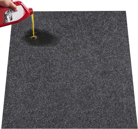 VEVOR Waterproof Garage Floor Mat for Under Car, 4.9'x6' Oil Spill Mat Containment Mat with Strong Grip, Protects Garage Floor from Water, Mud and Oil, for Garages Greenhouses Entrance