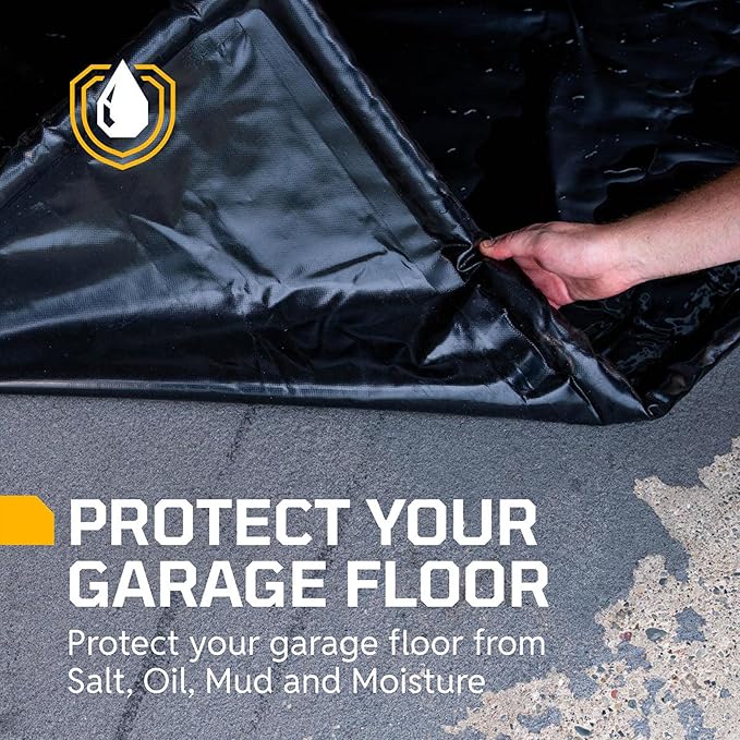 AutoFloorGuard Garage Containment Floor Mat for SUVs & Truck Vehicles, 8'6" x 20', AFG8520 - Heavy-Duty Car Parking Flooring, Accessories, and Equipment