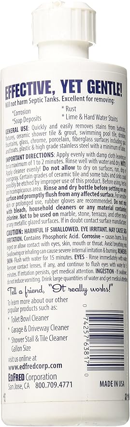 Edfred 63817 Stall and Tile Cleaner, 16 oz