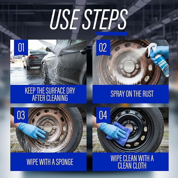 Multi-functional Quick-acting Rust Removal Spraym, Portable Rust Remover Spray for Metal, Fast-Acting Oxidation, Leave A Primed Surface Ready to Paint, Tools, Car, Hardware - 100ML (1, 1)