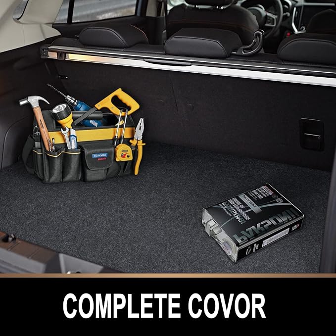 TREETONE Oil Spill Mat, 7.4 x 20 Ft, Premium Absorbent Oil Pad. Contains Liquids, Protects Garage Floor from Spills, Drips, Splashes and Stains. Washable, Reusable, Waterproof Rubber Parking Mats