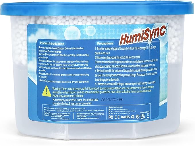 Moisture Absorber 6 Pack, 10.5 Oz Portable Humidity Absorber Boxes for Your Bathroom, RV & Car Moisture Control, Dehumidifiers Attracts Extra Moisture for Closet, Unscented