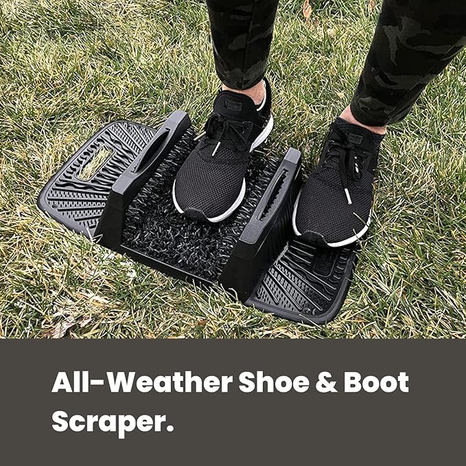 Clean Machine 10376937 Astroturf Dirt Trapper Shoe & Boot Scraper, Flint